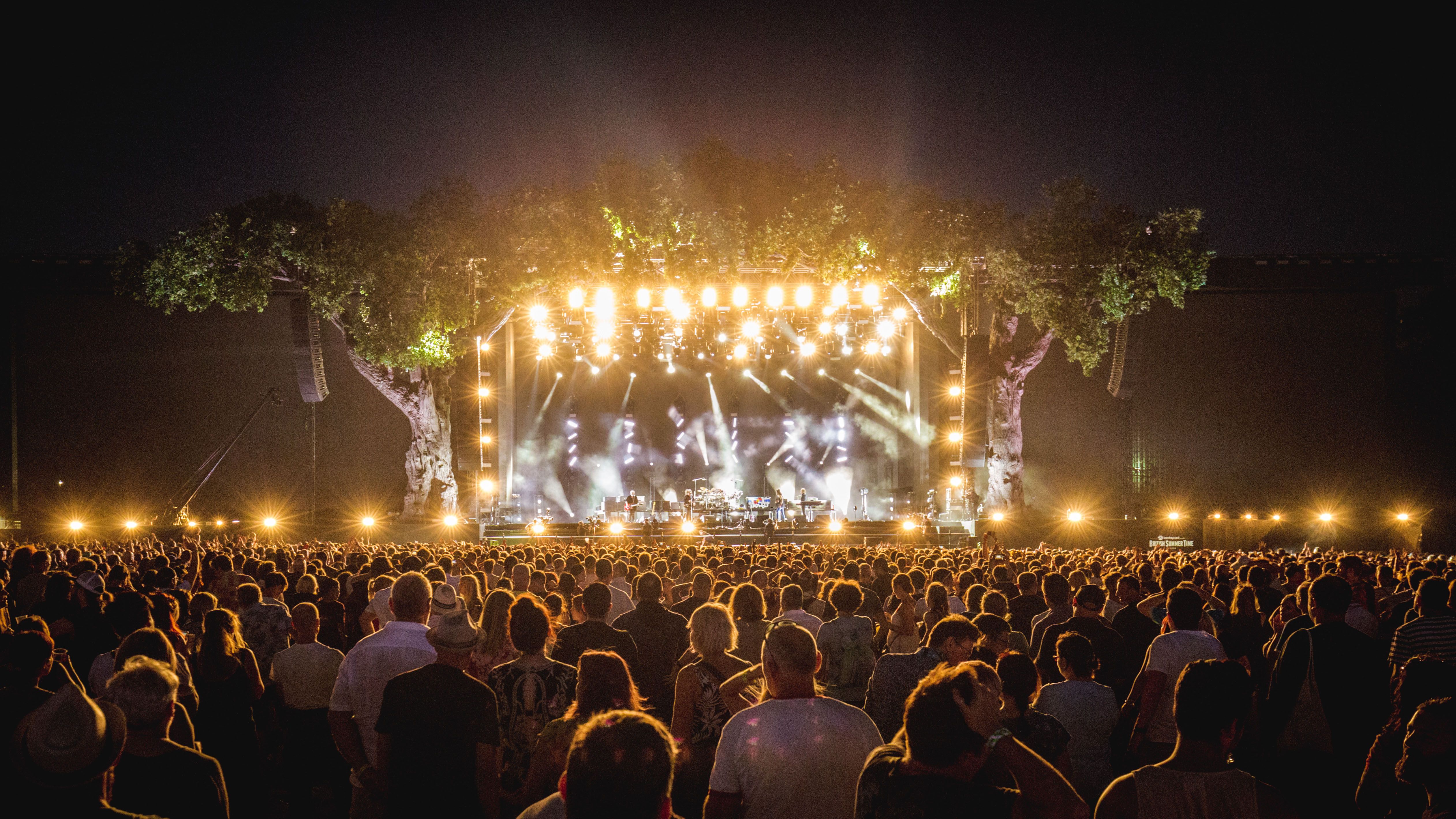 BST Hyde Park concert venue with crowd and stage
