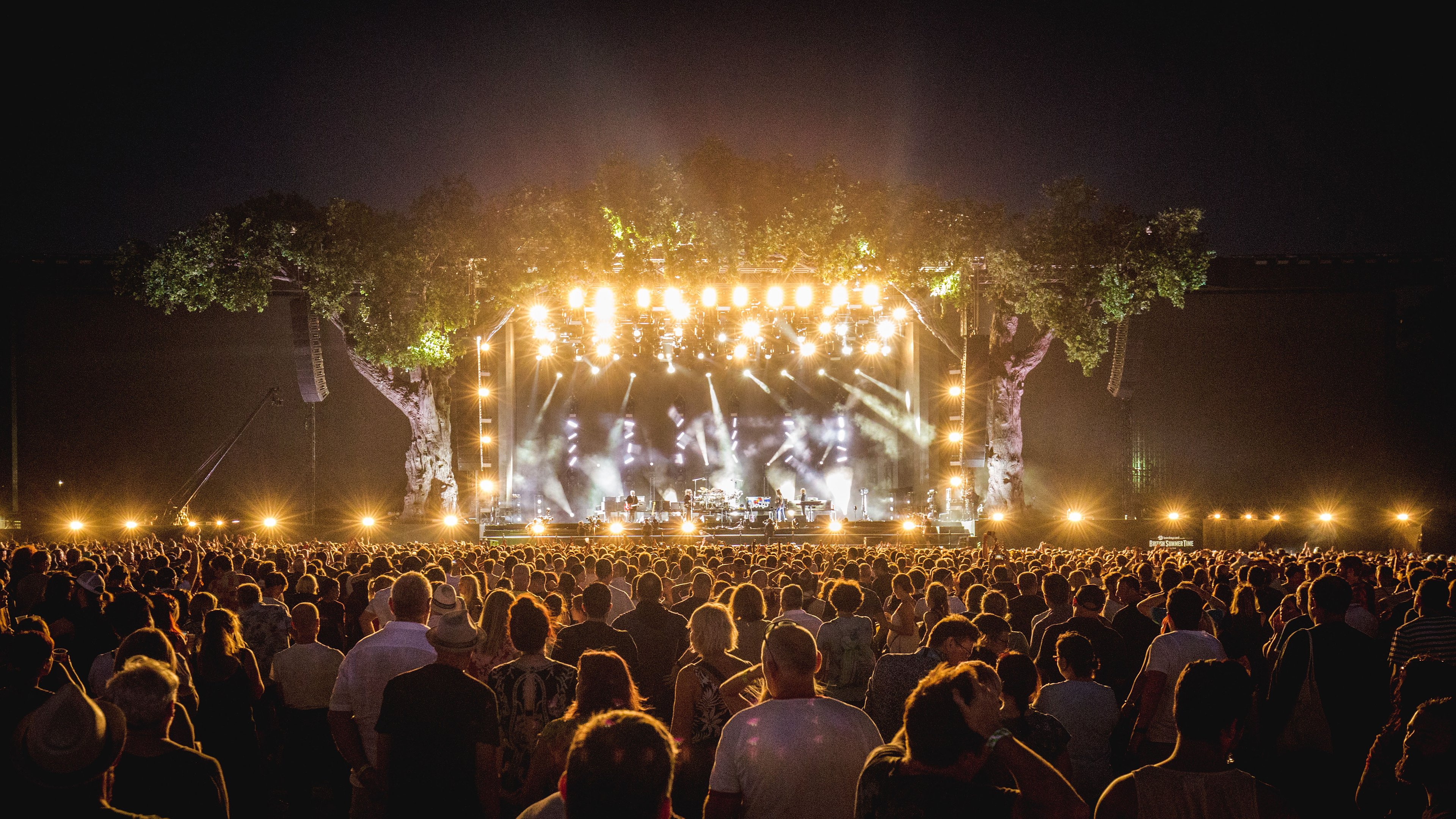 BST Hyde Park concert venue with crowd and stage