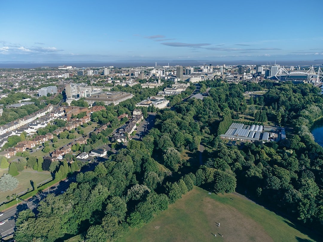 Historic view of Cardiff, home to the original Wales v New Zealand match in 1905