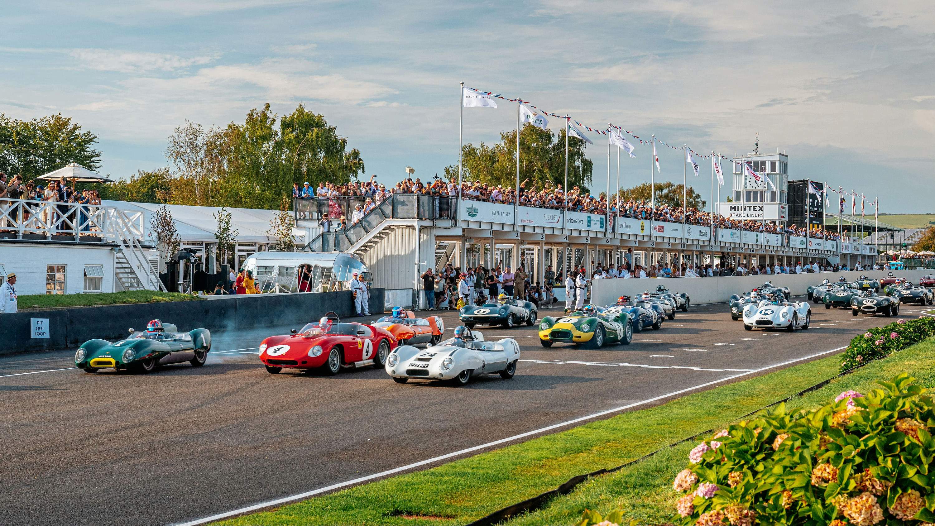 Goodwood Revival cars racing
