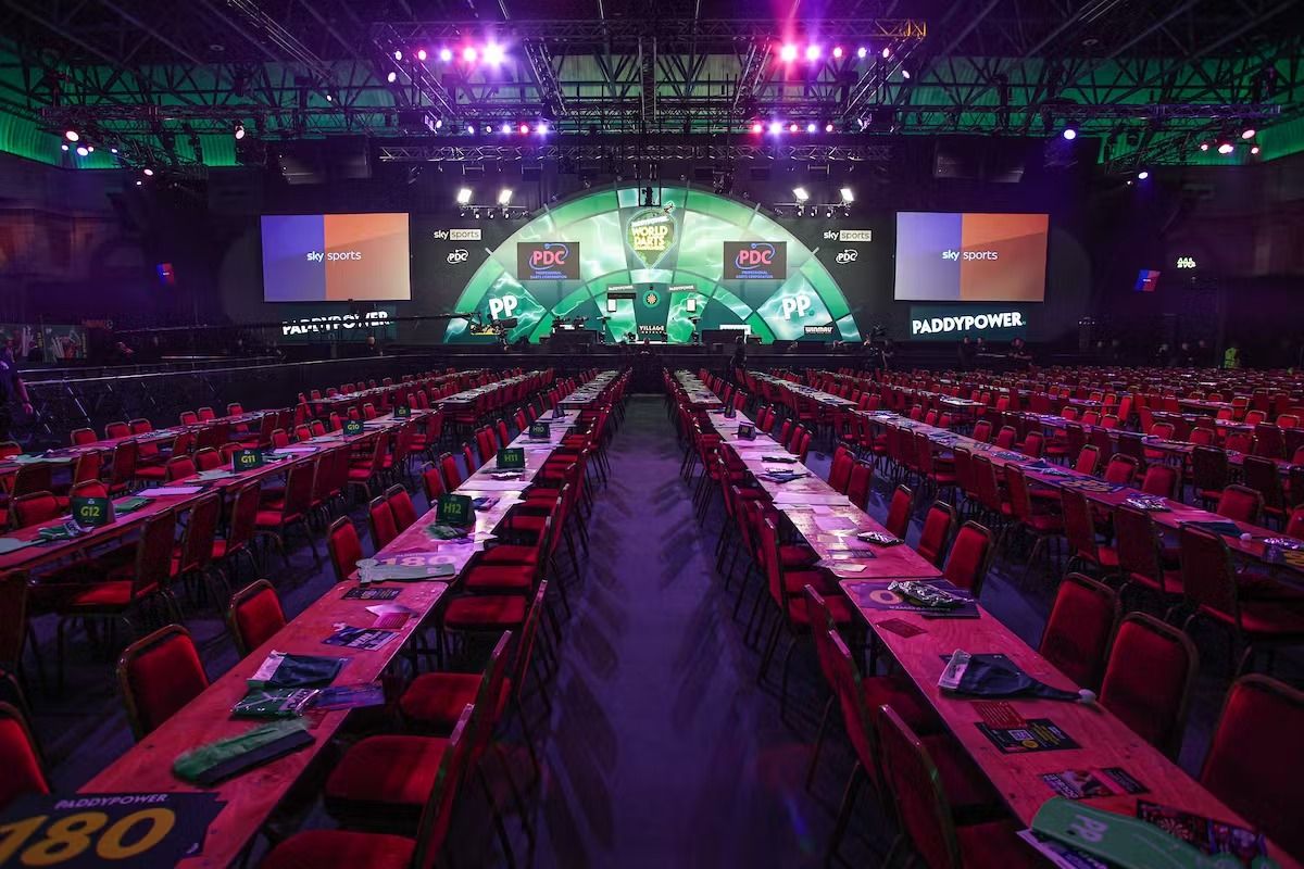 The PDC World Darts Championship hospitality experience at Alexandra Palace