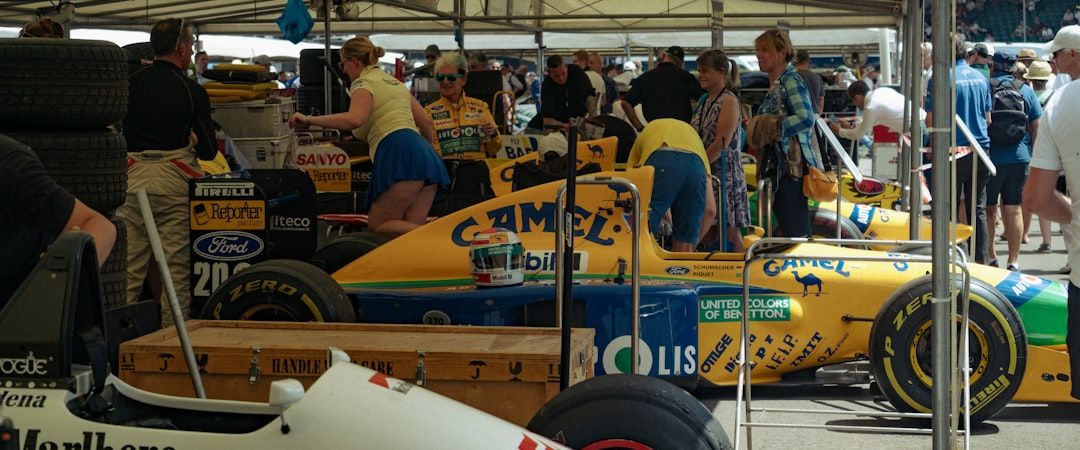 Close-up of a Formula One car, capturing the detail and intensity of modern racing
