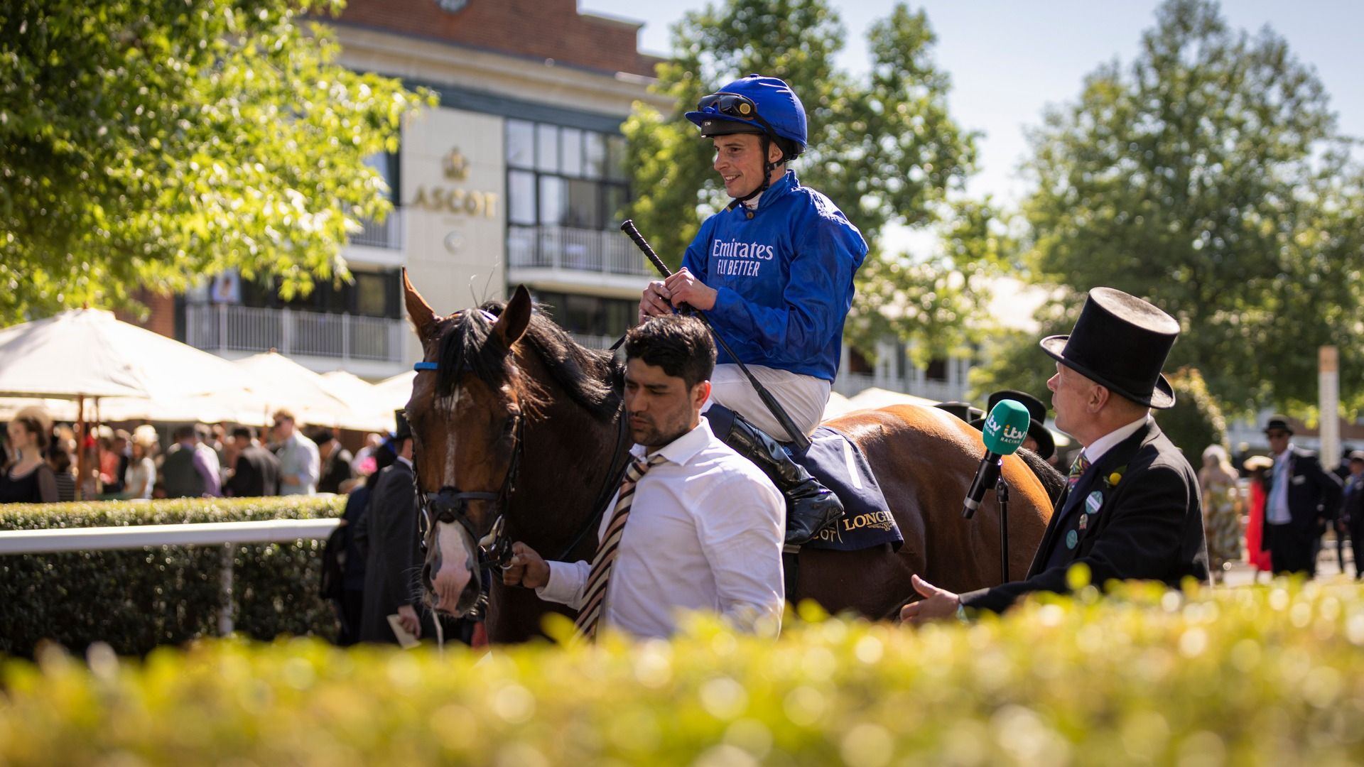 Sunny day at Ascot Racecourse