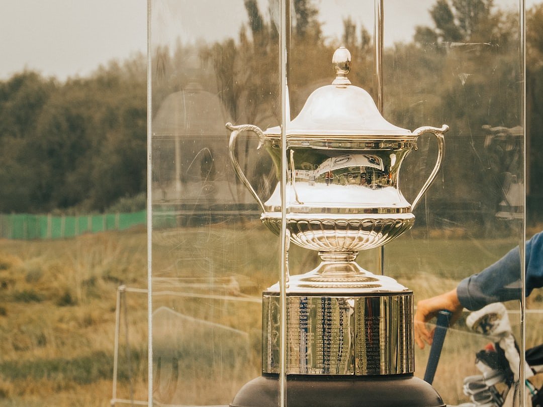 A silver sports trophy representing competitive achievement