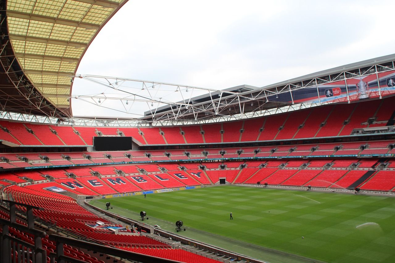 Wembley Stadium in London, one of the major venues associated with Elton John's career
