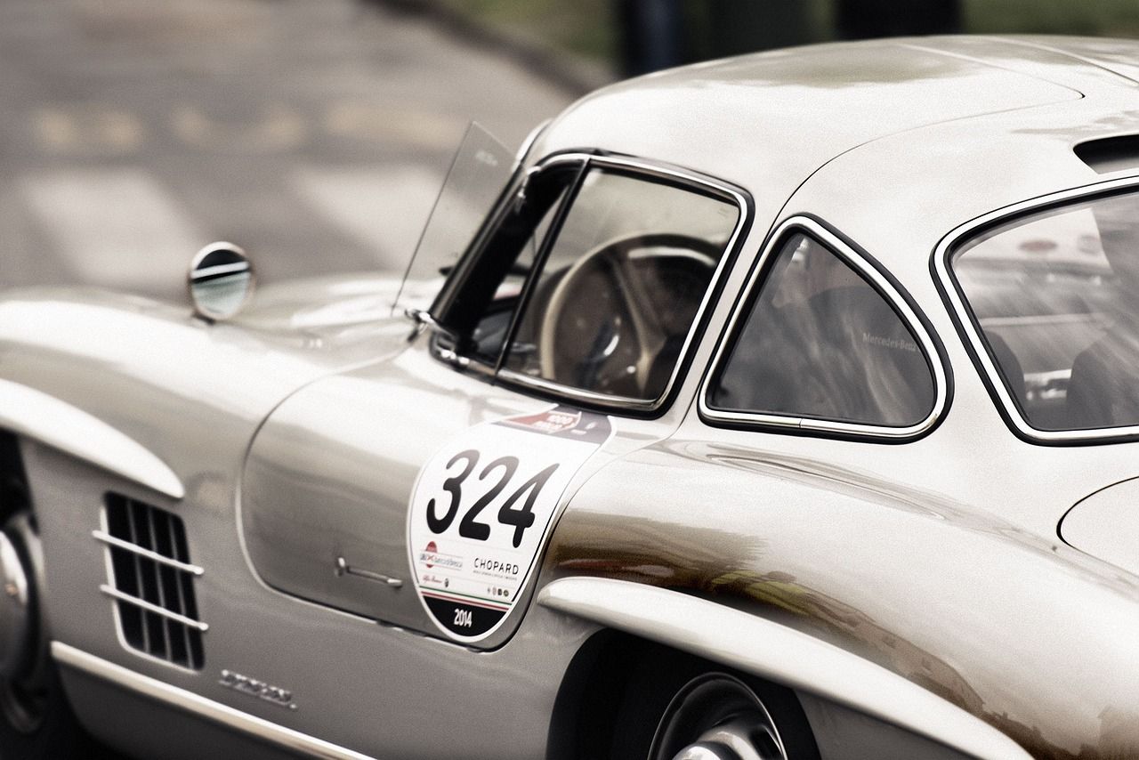 Classic racing car from the early era of grand prix motorsport