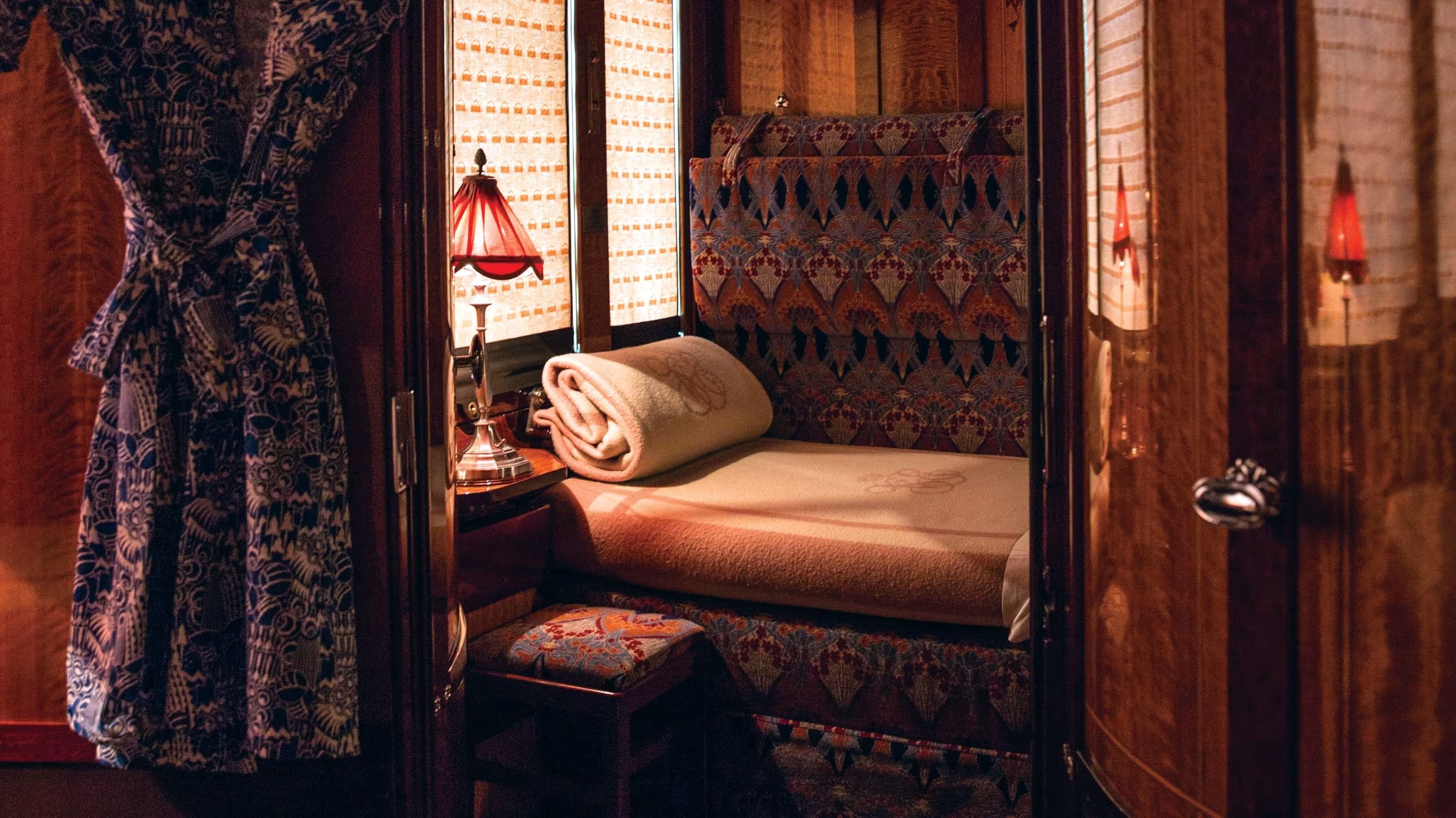 The Venice Simplon-Orient-Express passing through the European Alps