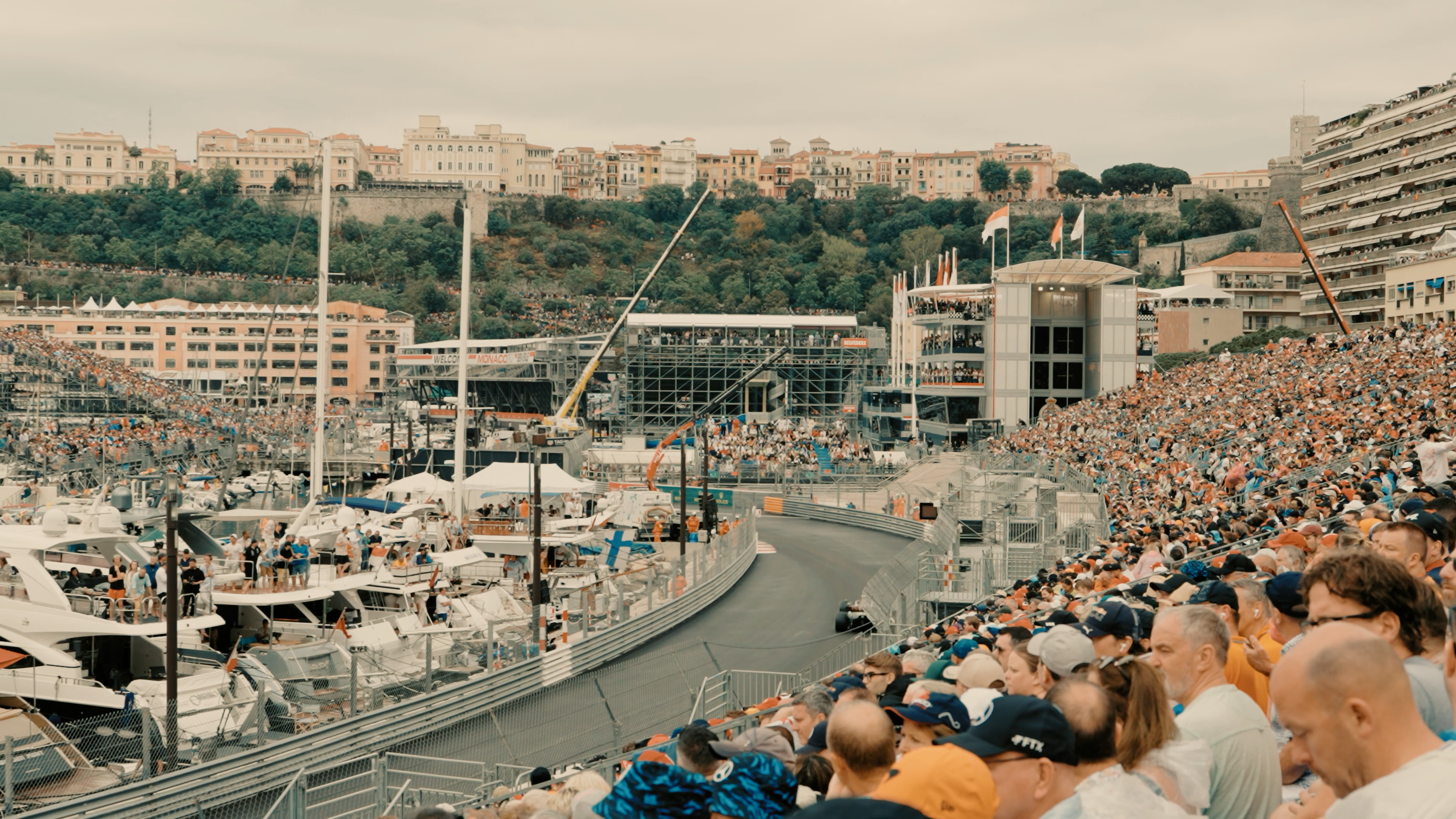 A view from Grandstand K at the Monaco Grand Prix