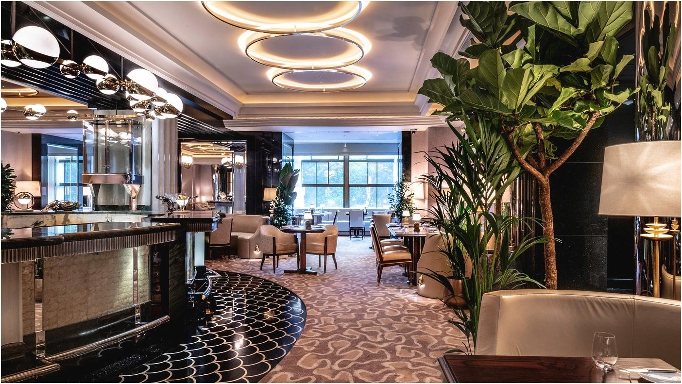 The River Restaurant by Gordon Ramsay dining room and bar at The Savoy