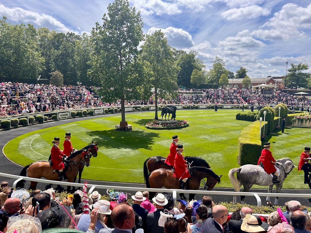 Horses racing at Ascot Racecourse