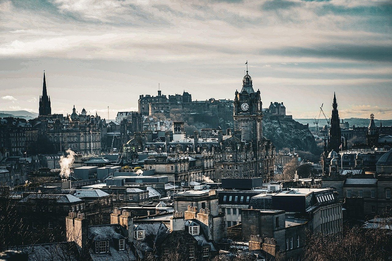 Edinburgh Castle and city skyline, the city where international rugby began