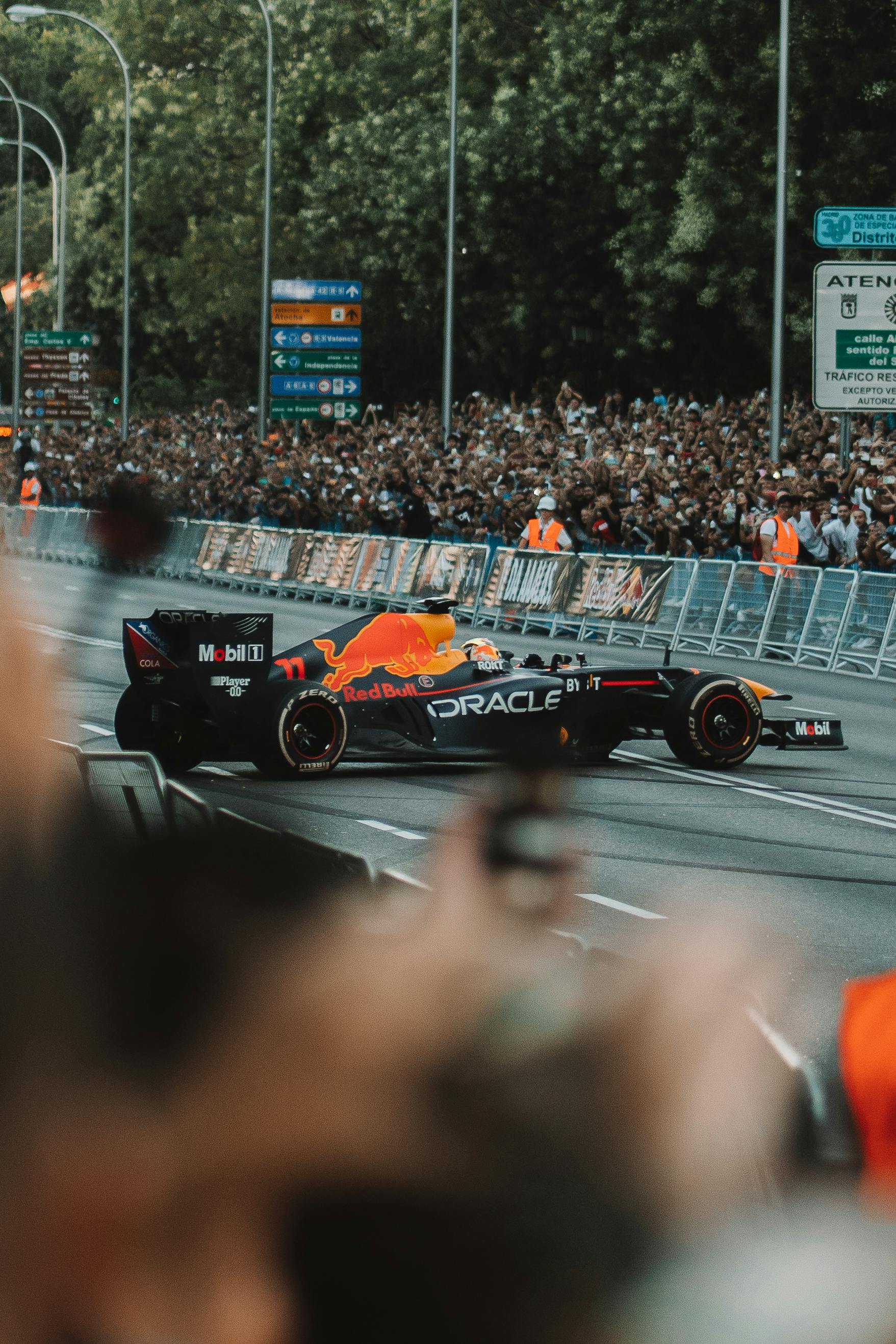 F1 car on track
