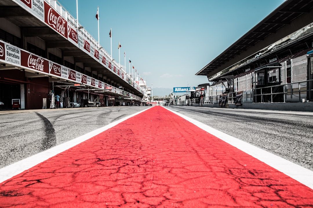 Close-up of a circuit kerb, a reminder of the fine margins in motorsport
