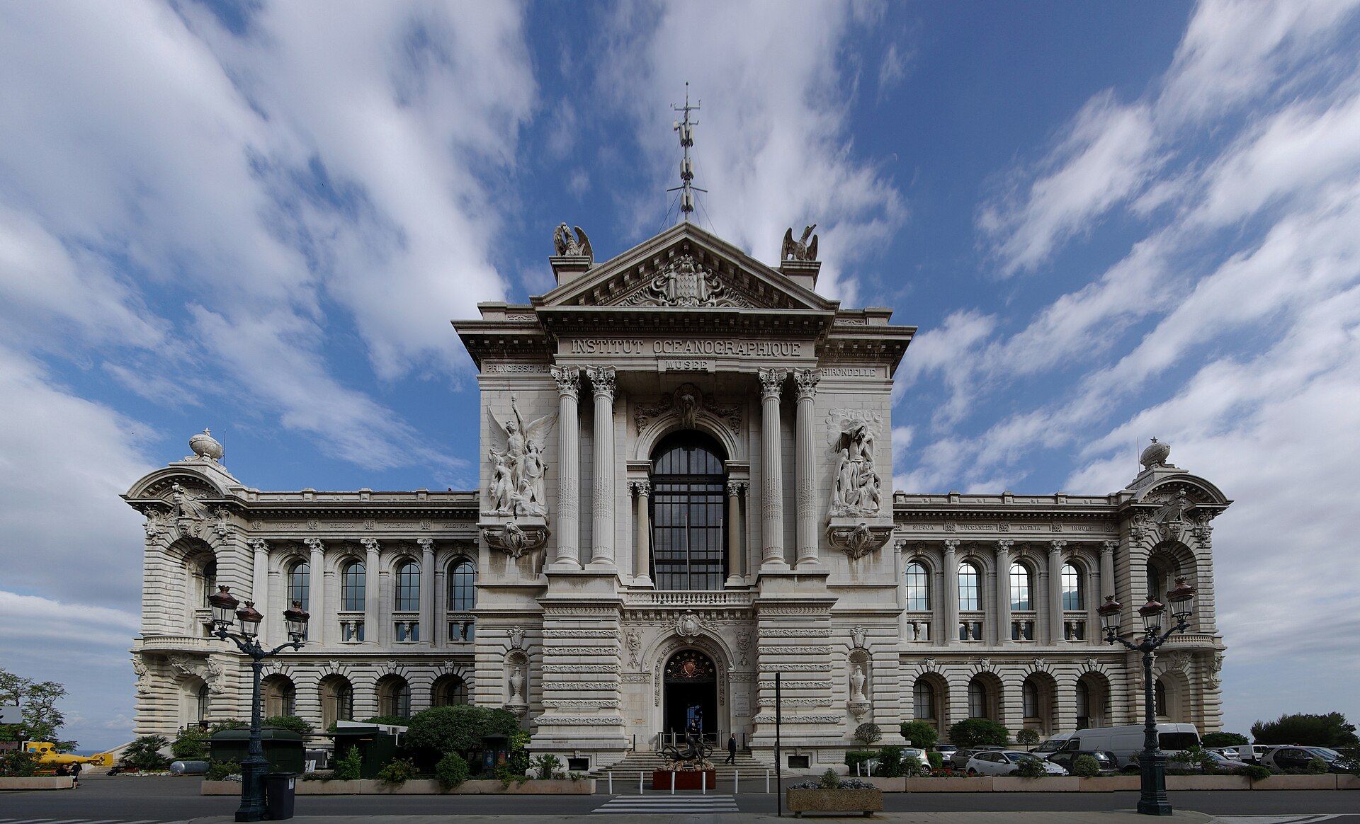 The Oceanographic Museum of Monaco on the cliff edge of Monaco-Ville
