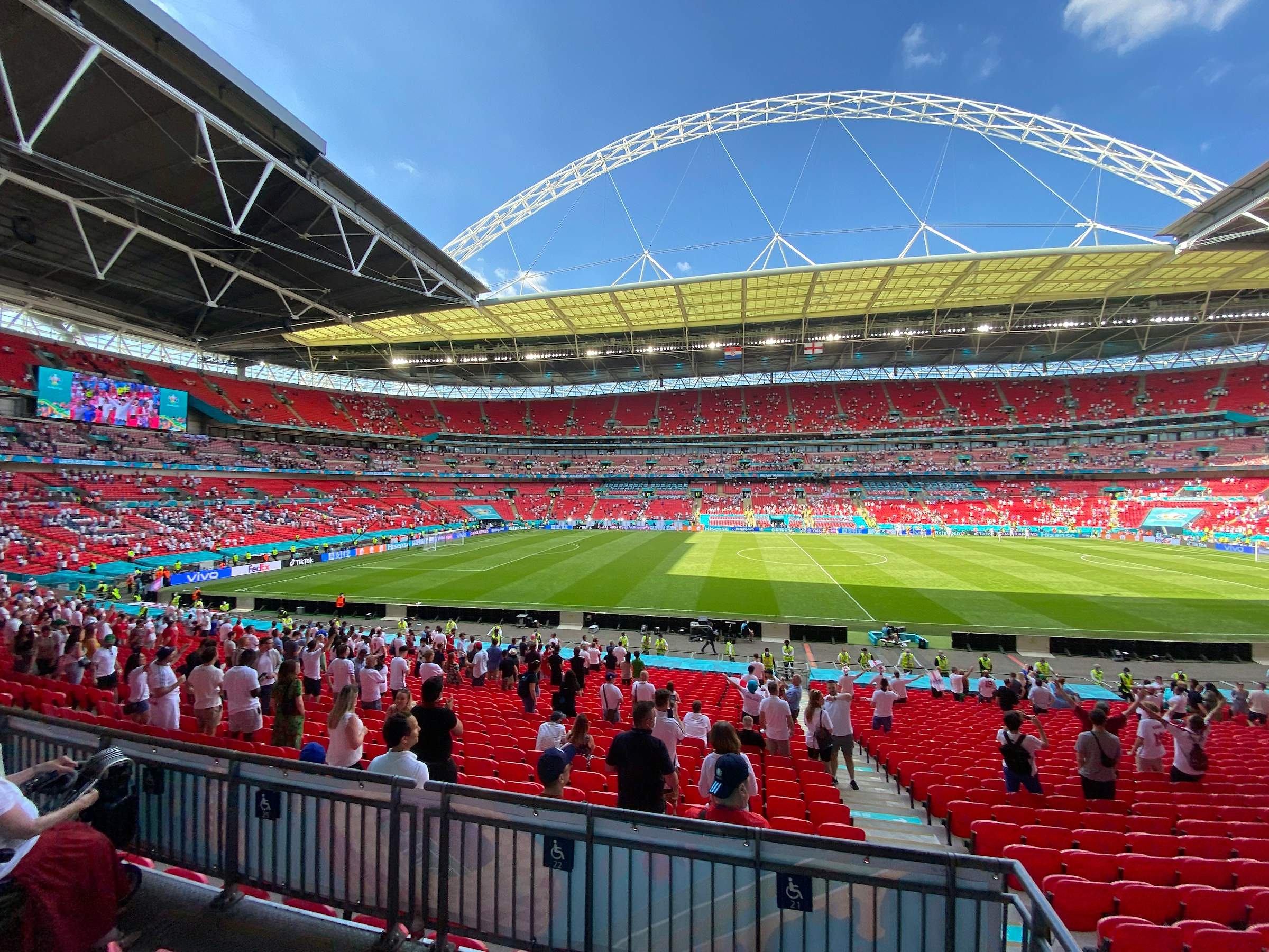 FA Cup football match at Wembley Stadium