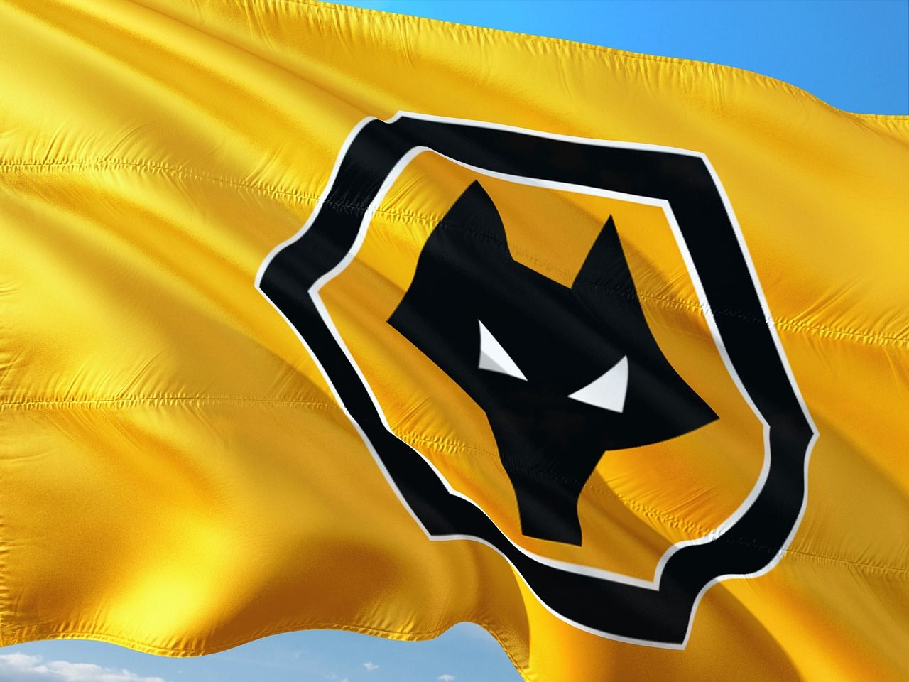 Wolverhampton Wanderers flag flying on matchday