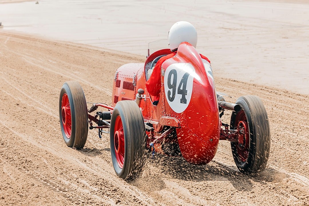 Vintage grand prix racing car from the early era of motorsport