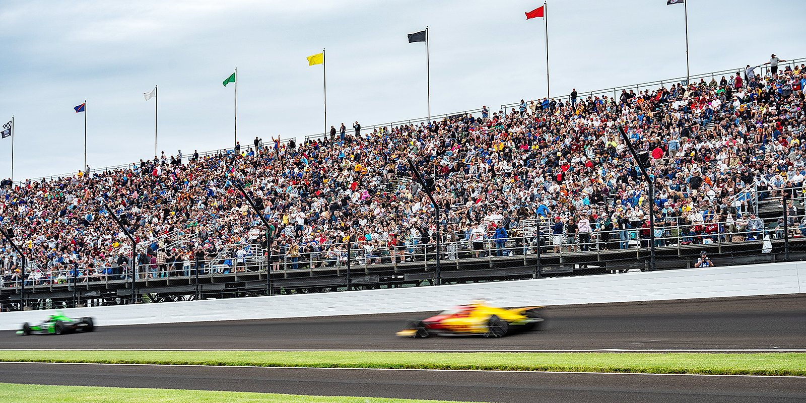 Indy500 track and grand stand