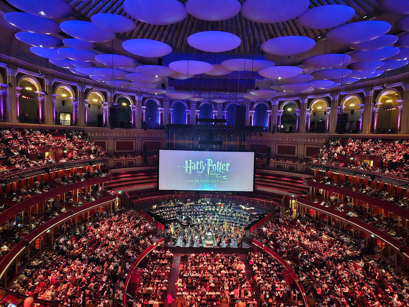 The Royal Albert Hall auditorium packed for a film-score concert