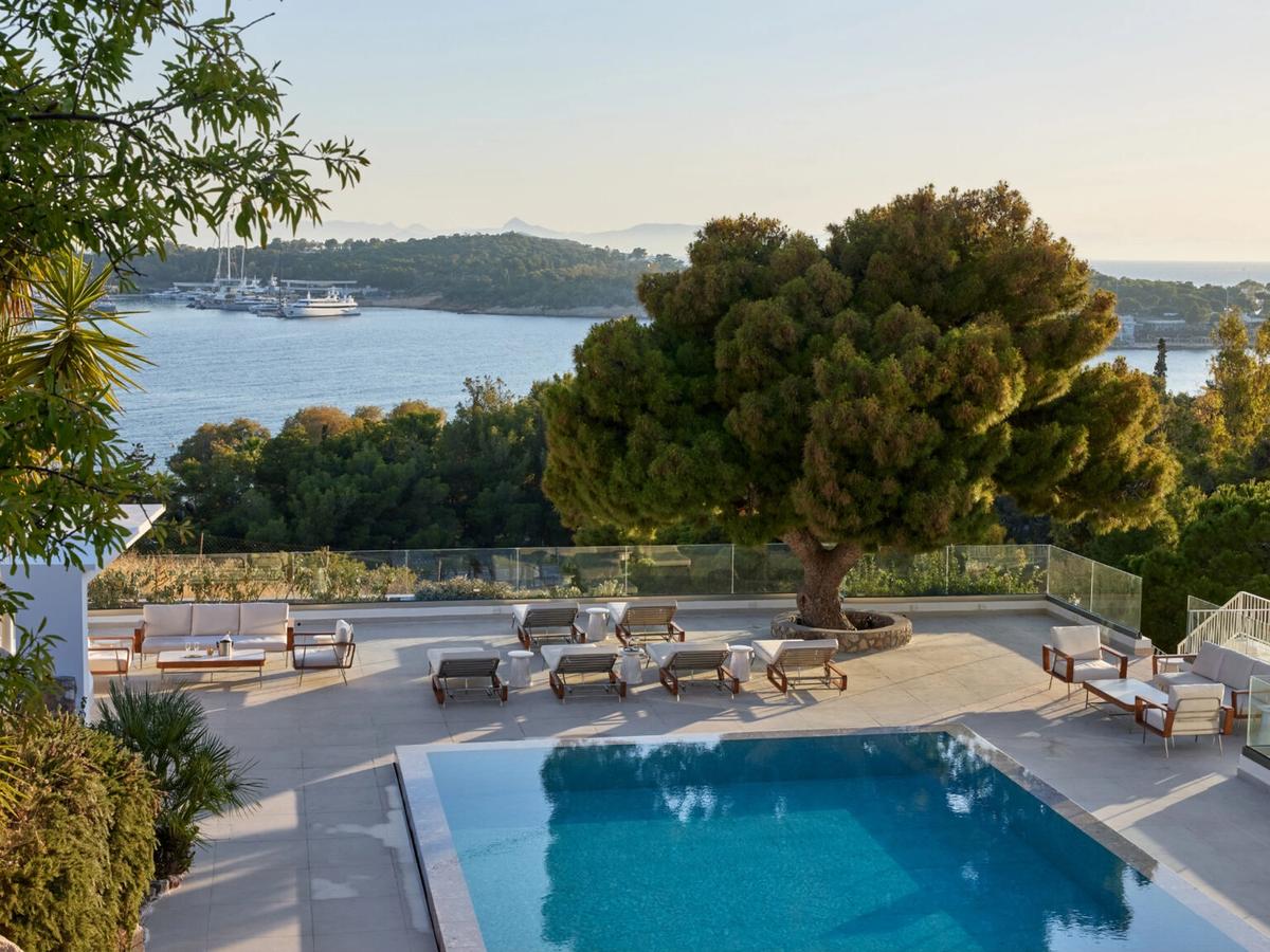 A sea-facing room at The Roc Club in Vouliagmeni — Grecotel's Sanctuary property on the Athens Riviera, opened 2024