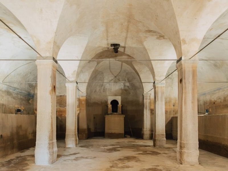 Hadrian's Reservoir in Athens — an ancient Roman cistern near the Acropolis, built to supply the city with water