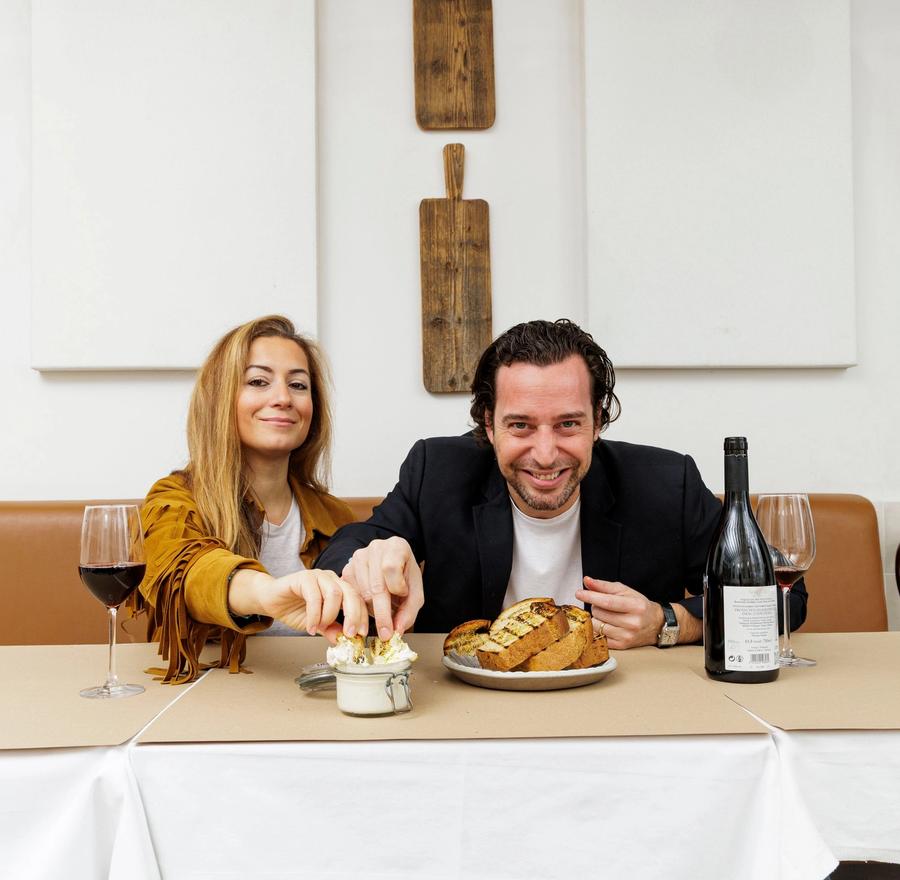 Christina Mouratoglou and Adrien Carré, founders of Maza Mayfair — photo Thomas Alexander Photography