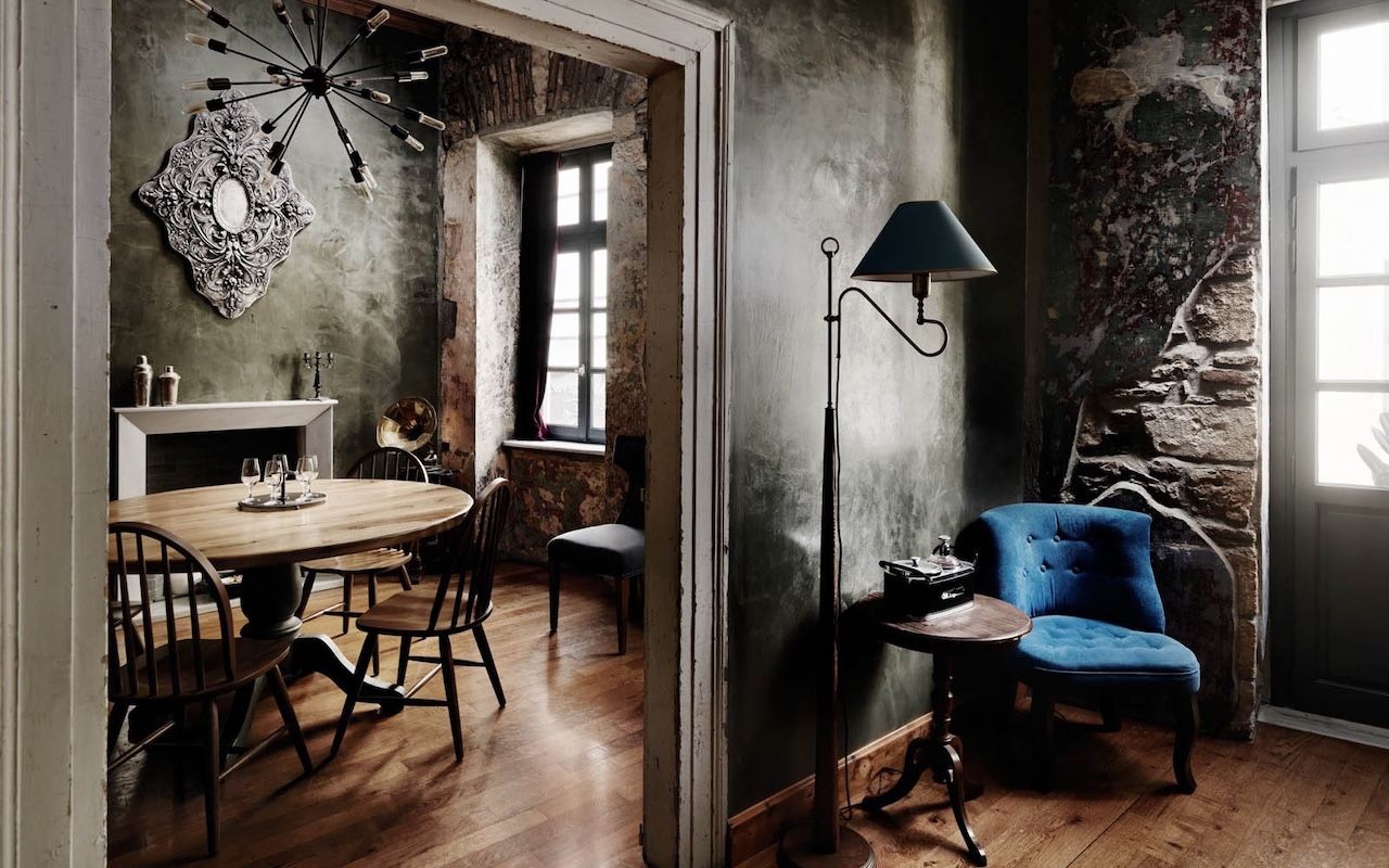 Interior of The Clumsies bar on Praxitelous 30, Athens