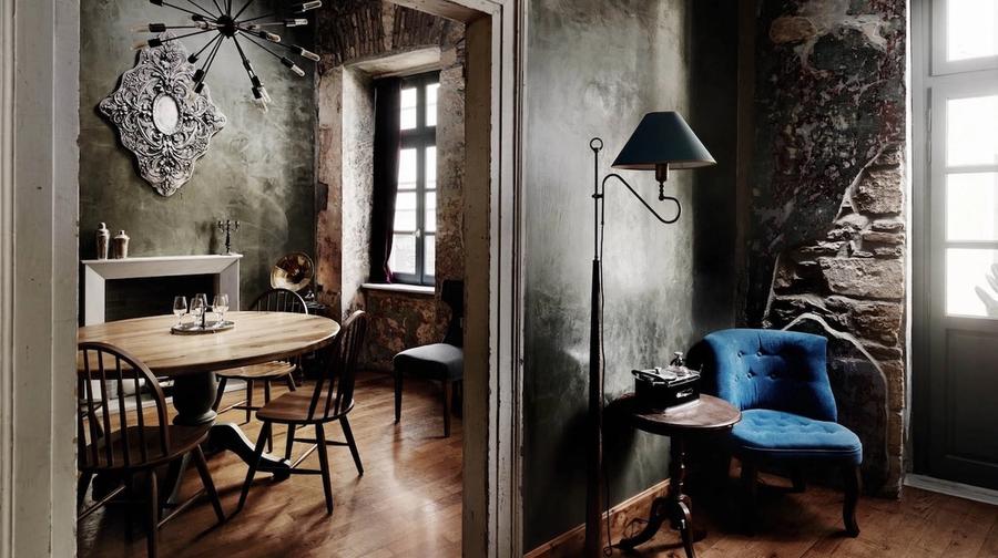 Interior of The Clumsies bar on Praxitelous 30, Athens