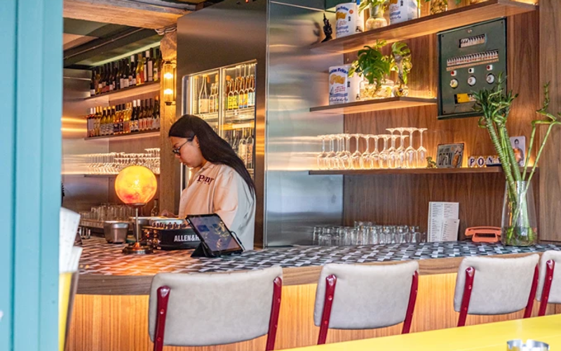 Interior of Pony Club bar in Athens — a lively venue in the city's nightlife scene