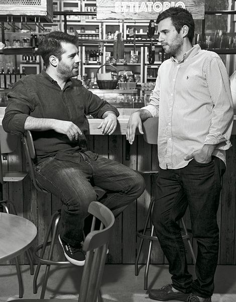 Thomas and George Douzis, founders of Ergon Foods, Athens