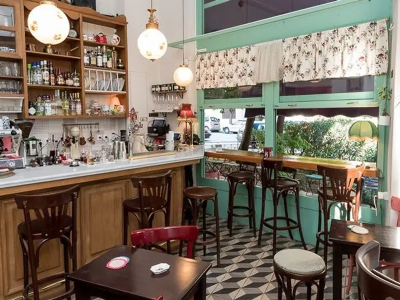 Interior of Lotte Café Bistrot in Athens — a European-style café and bistrot