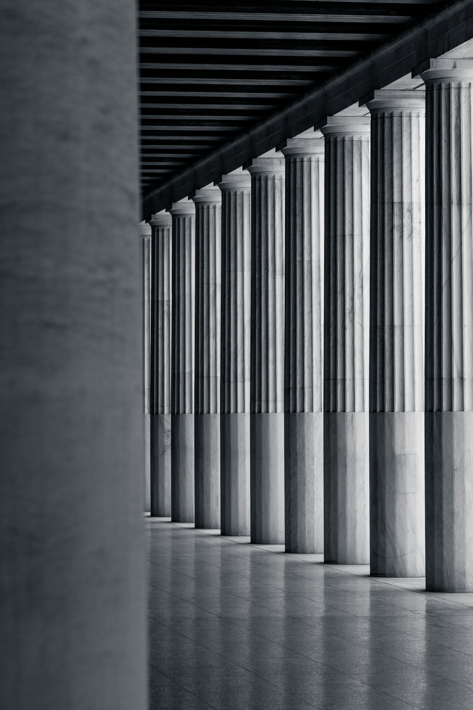 Black and white columns, Athens