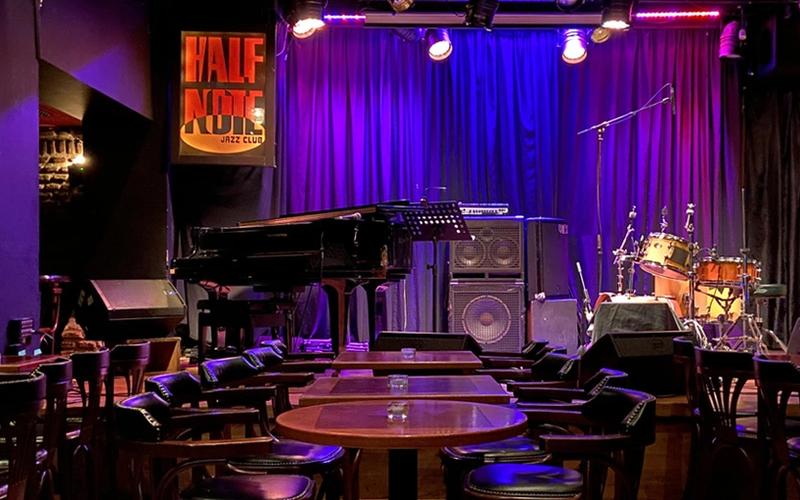 Half Note Jazz Club in Athens — the city's foremost jazz venue, hosting international and local performers since 1999