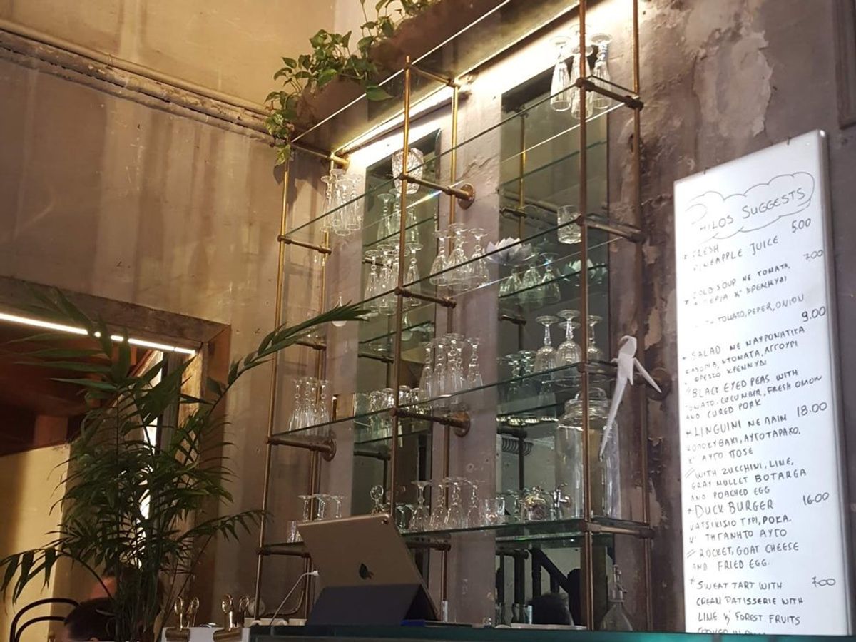 Interior of Philos Athens restaurant on Solonos 32, Kolonaki