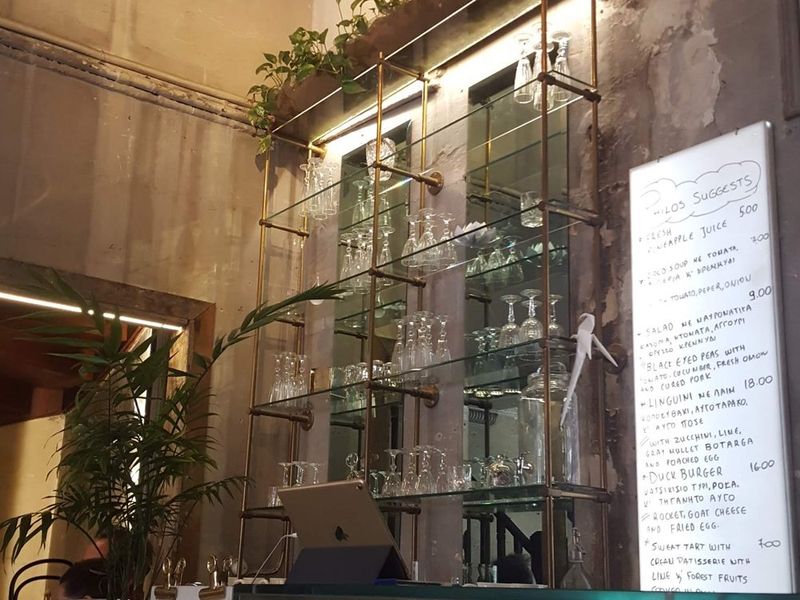 Interior of Philos Athens restaurant on Solonos 32, Kolonaki