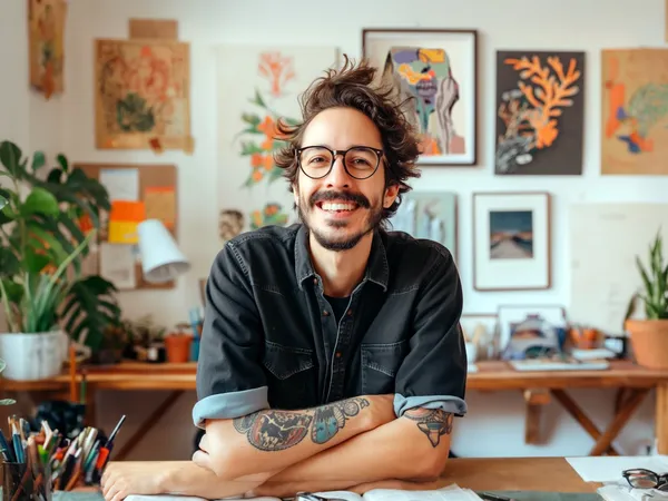Profesional creativo en su espacio de trabajo, ilustrando 'Consultoría de IA para ecommerce: qué incluye, cuándo la necesitas