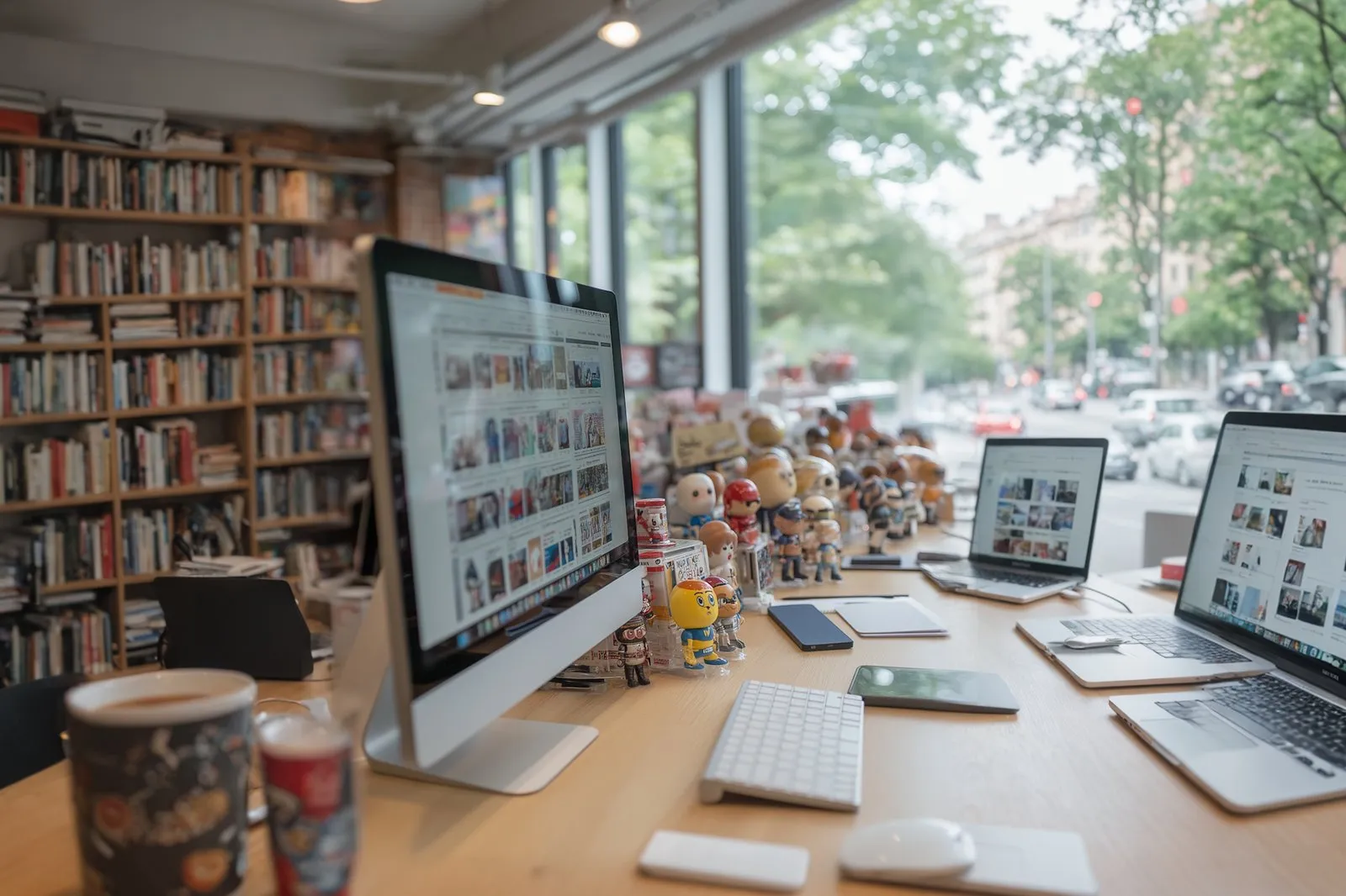 Espacio creativo moderno con escritorios abiertos, ilustrando 'Cómo automatizar tu CRM con IA: del registro manual a la intel