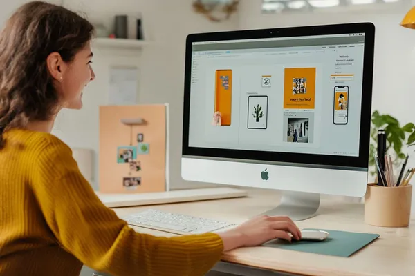 Interfaz de Magento Hyva en pantalla de laptop, ilustrando 'IA para ecommerce B2B: automatizaciones y agentes que transforman