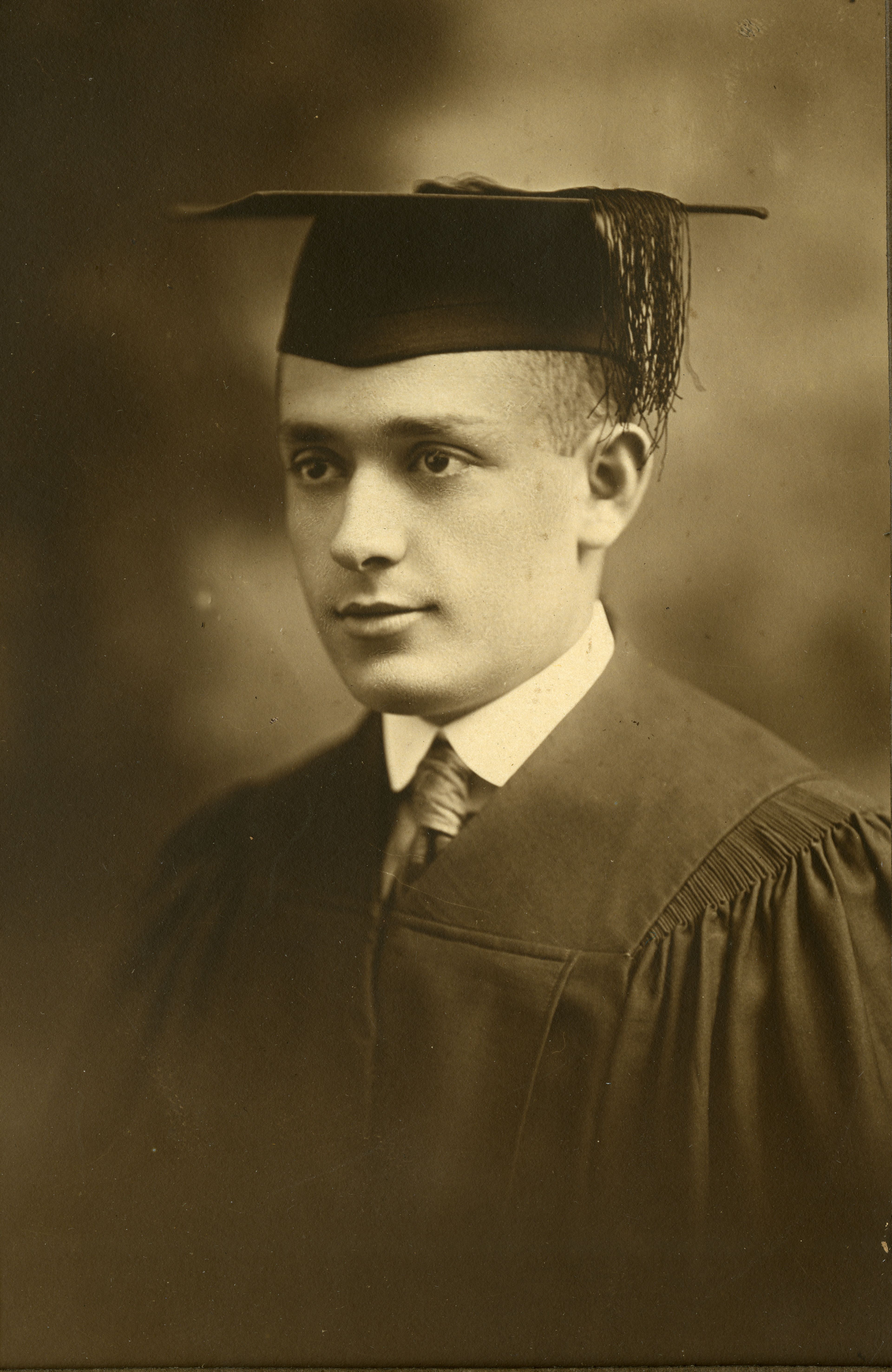 Aaron Lasser At High School Graduation in About 1913