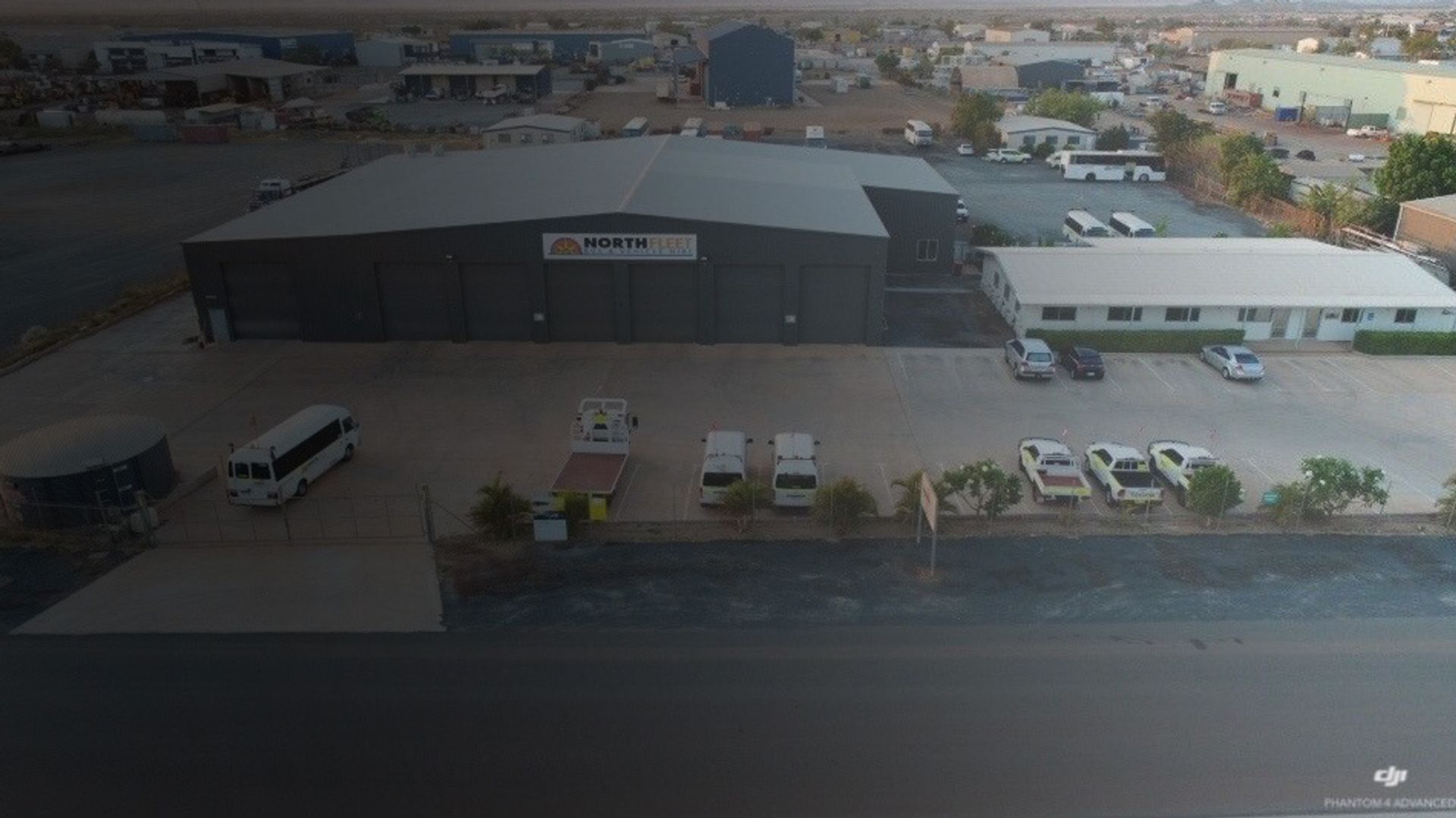 Overhead shot of the Karratha depot