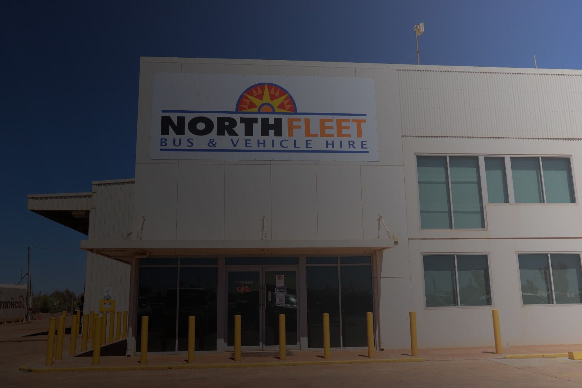 Front shot photograph of the Newman depot