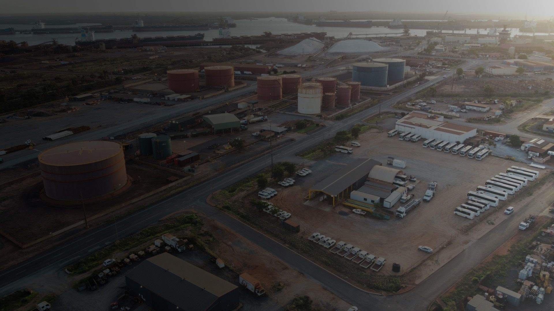 Above shot photograph of the Port Hedland depot