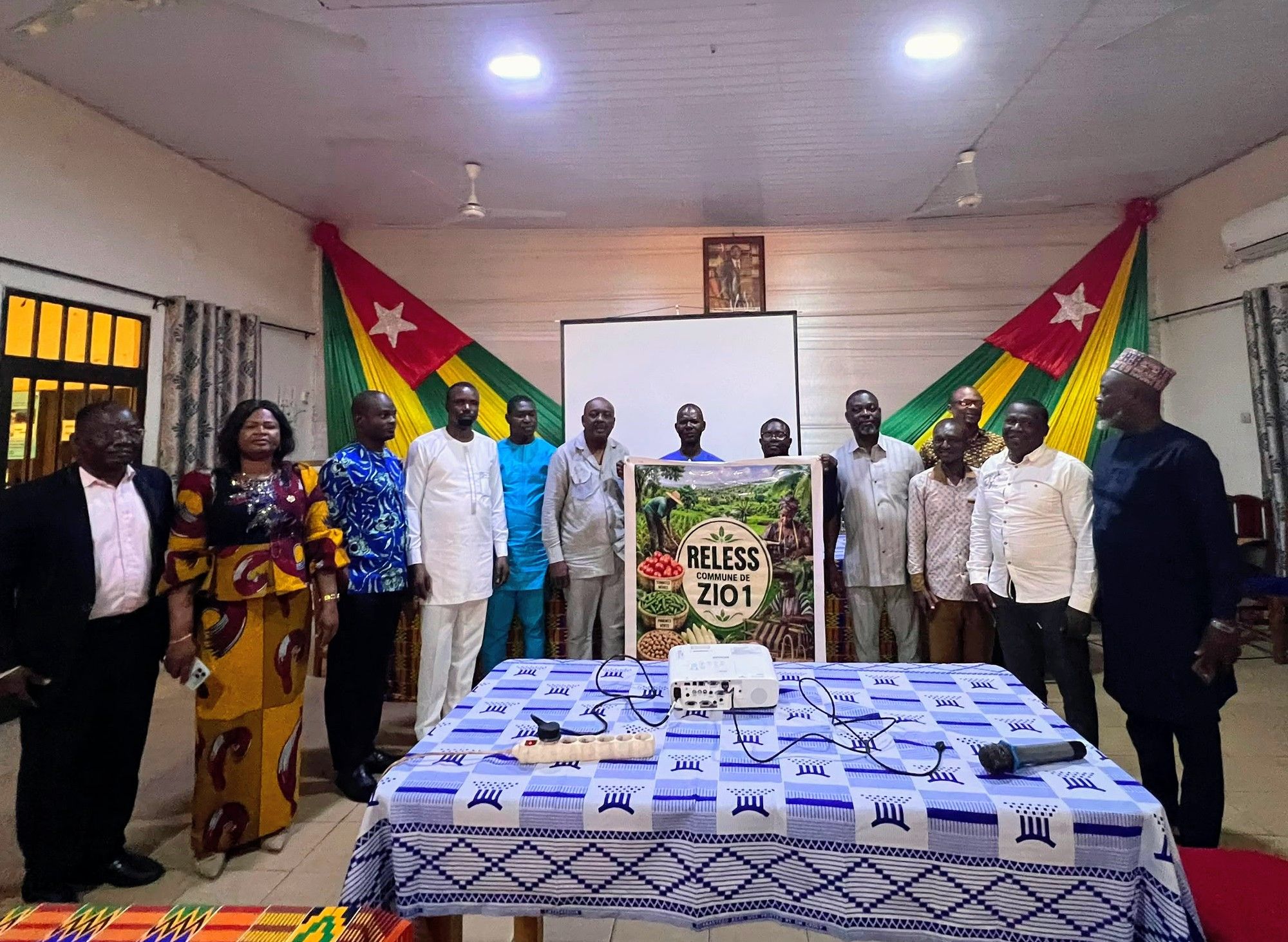 Le Conseil municipal de Zio 1 et la délégation d'ELS-Togo