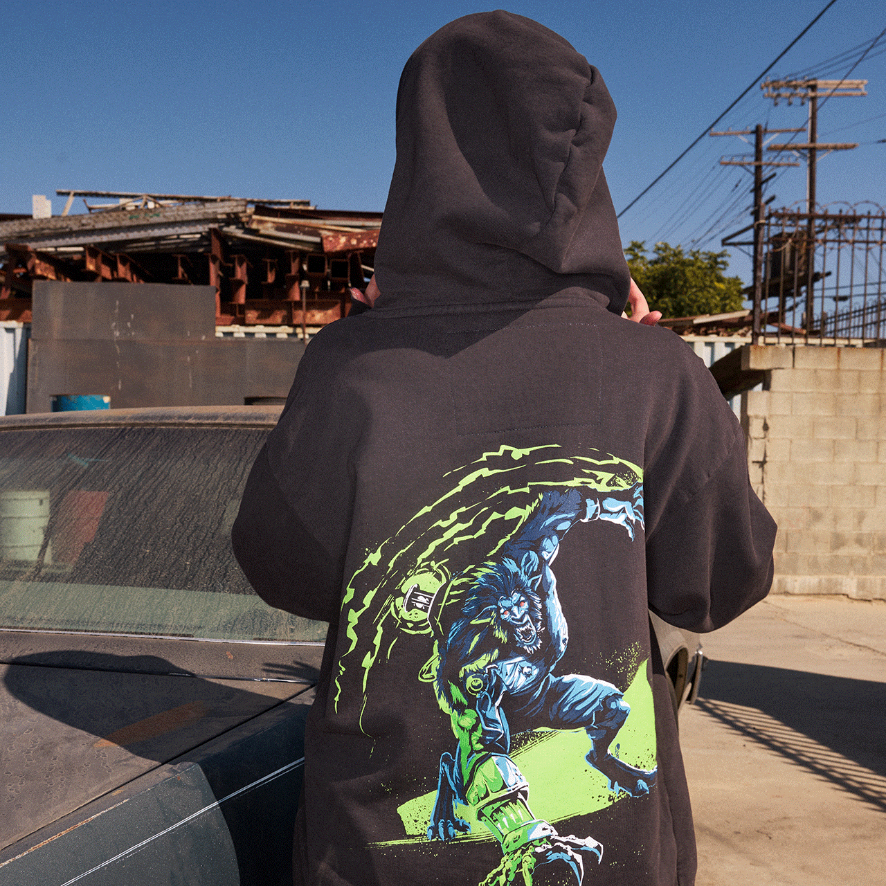 ARCANE ヴァイ ＆ パウダー ジップアップフーディ 2XL ARCANE ヴァイ & パウダー ジップアップ フーディ – FUTAROKU