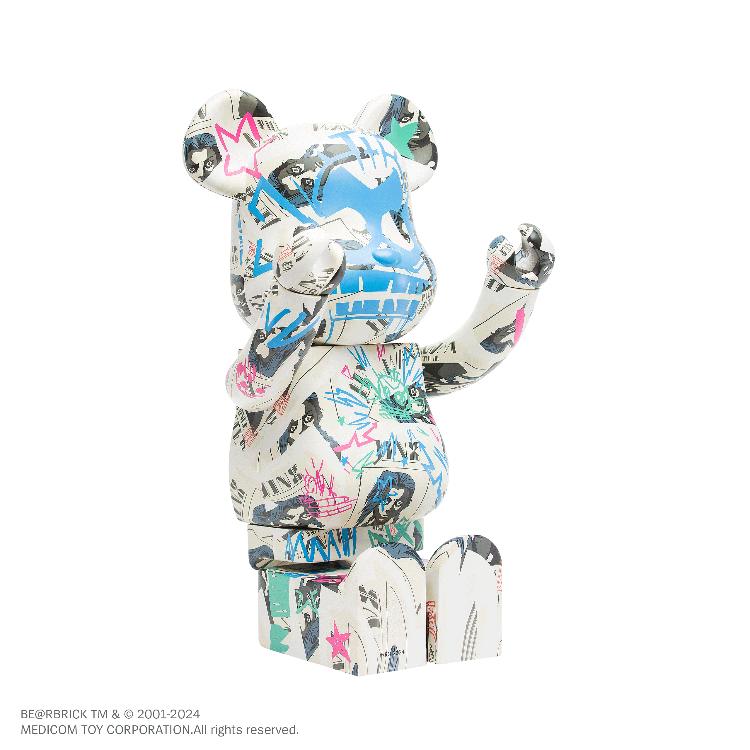 BE@RBRICK Arcane Jinx Wanted Poster 1000% | Riot Games Store