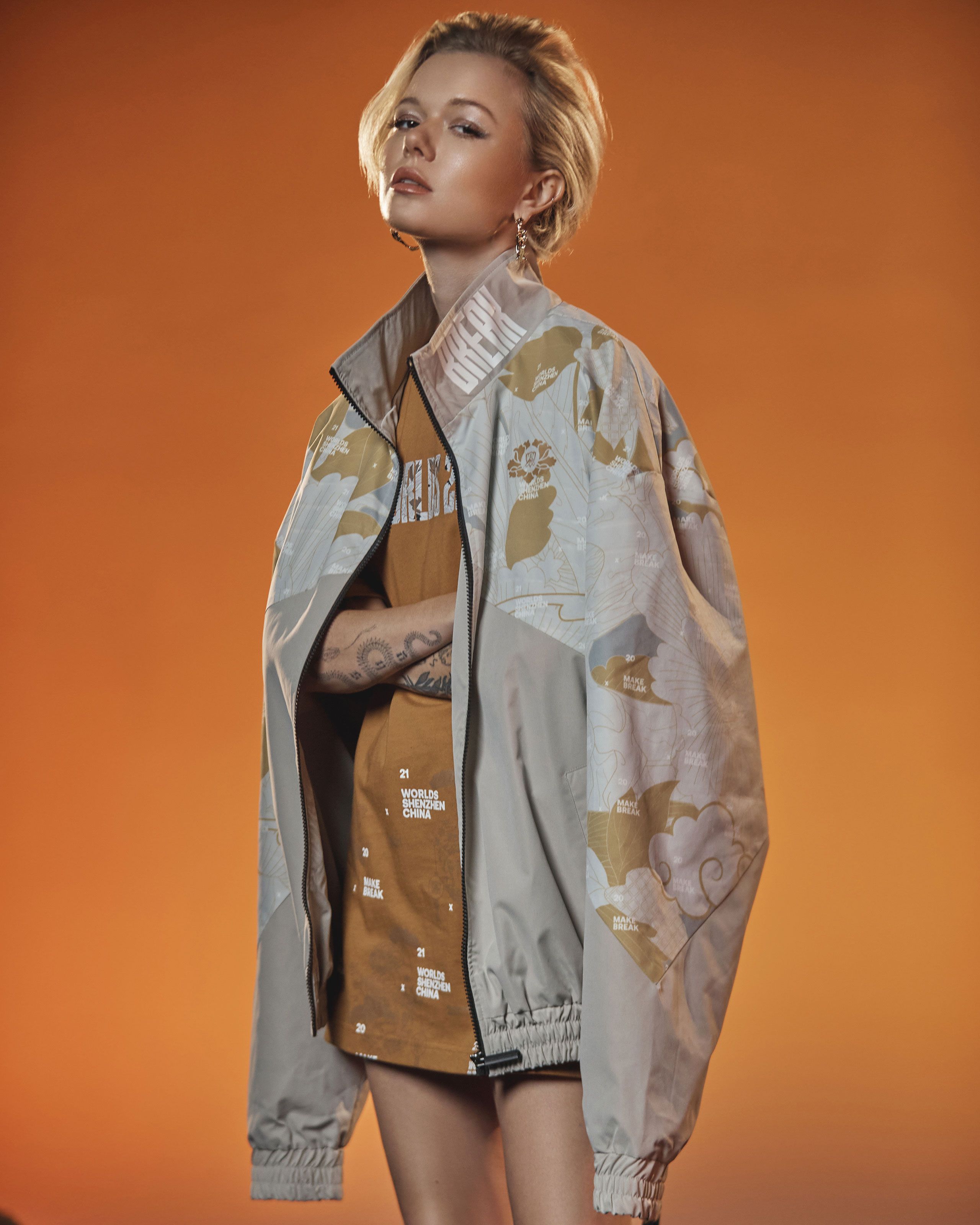 Worlds 2021 Peony Flight Jacket | Riot Games Store