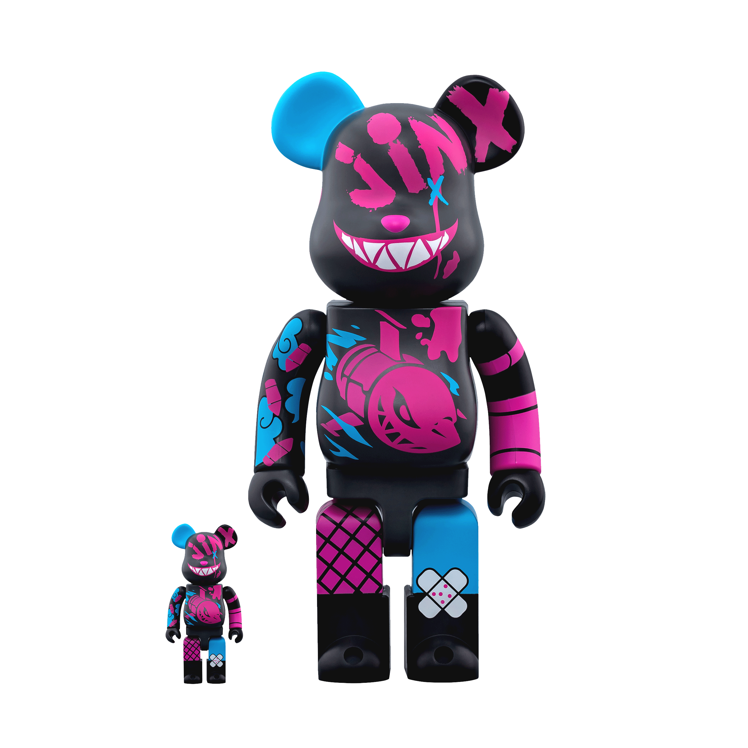 BE@RBRICK Jinx 100% & 400% | Riot Games Store