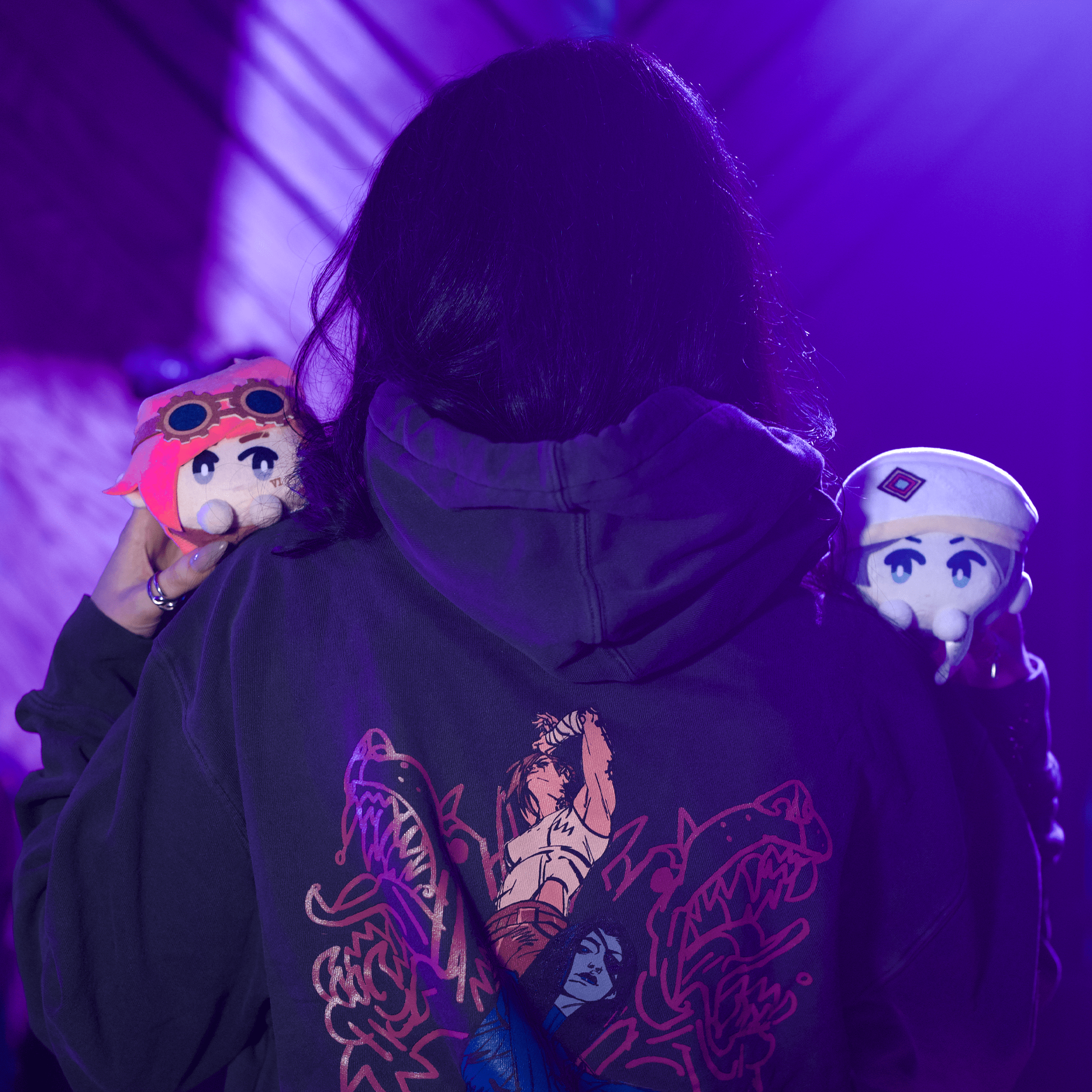 Arcane Caitlyn and Vi Plush Charms | Riot Games Store