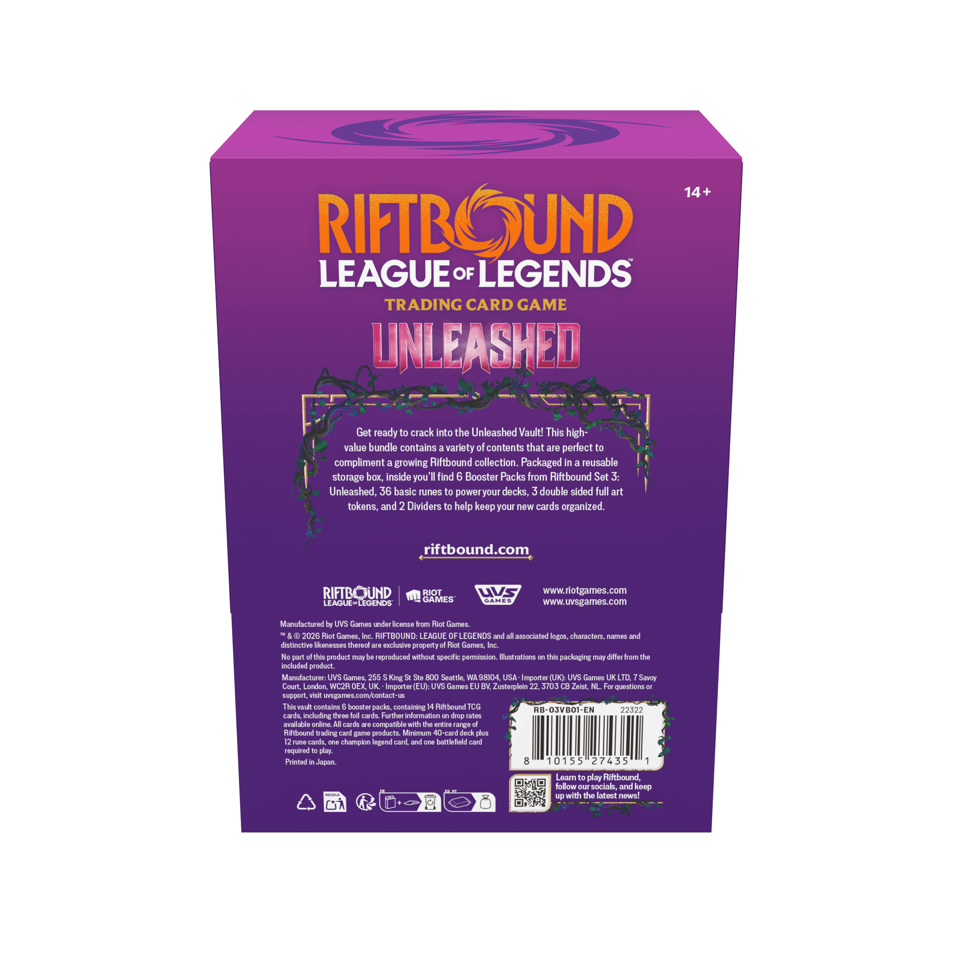 Riftbound: League of Legends TCG Unleashed Vault | Riot Games Store