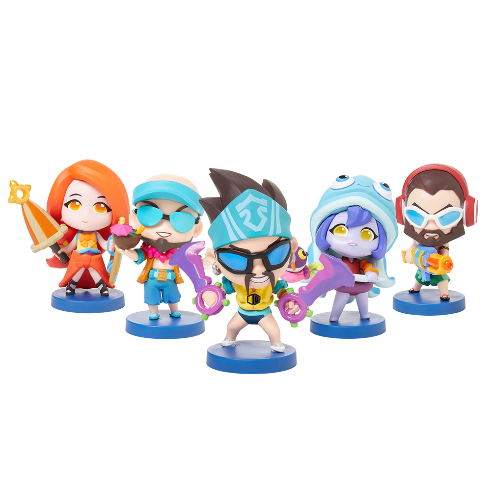 League of Legends Pool Party フィギュア 5体セット Pool Party Team Minis Set | Riot Games Store